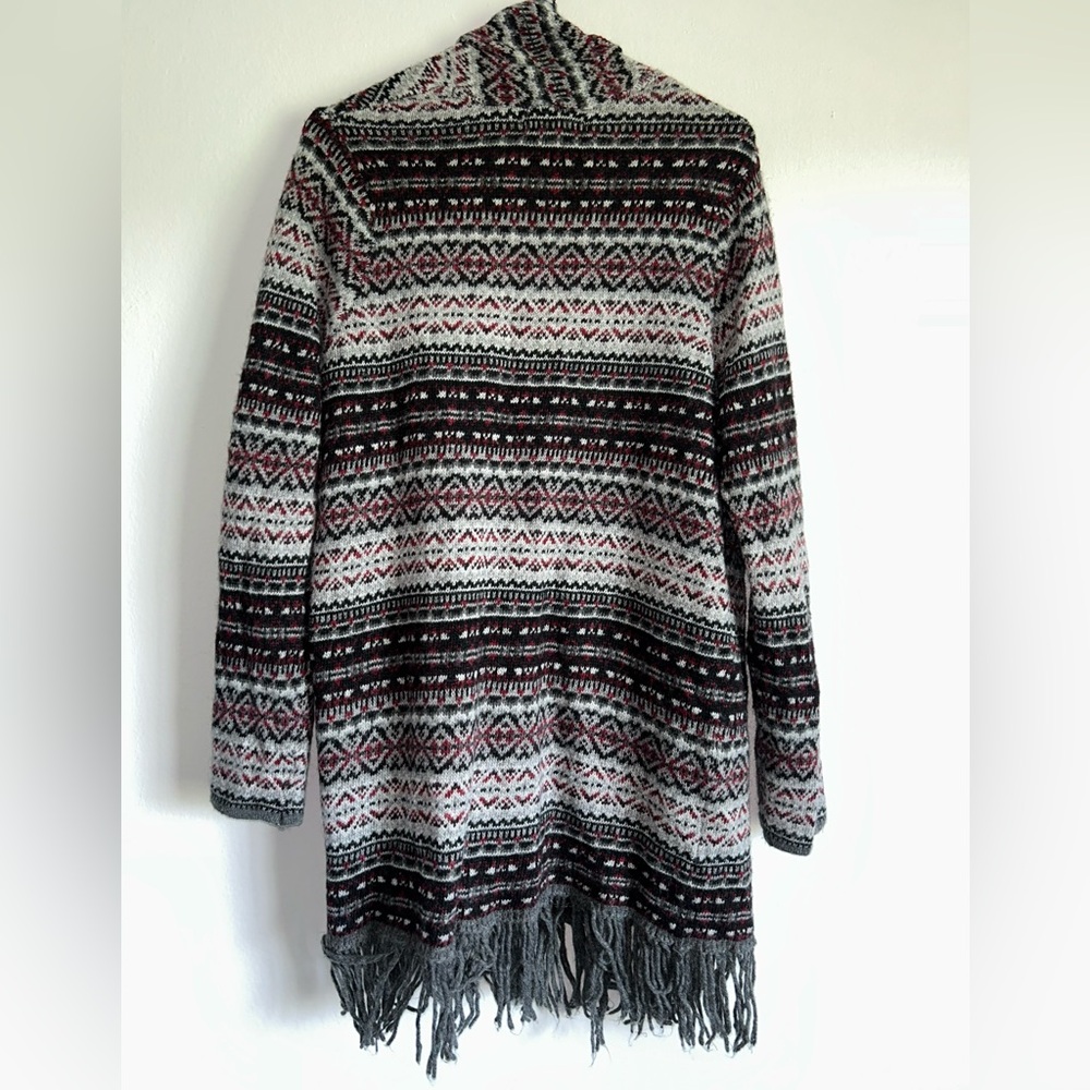 Ruff Hewn Wool Blend Multicolor Patterned Cardigan - image 8